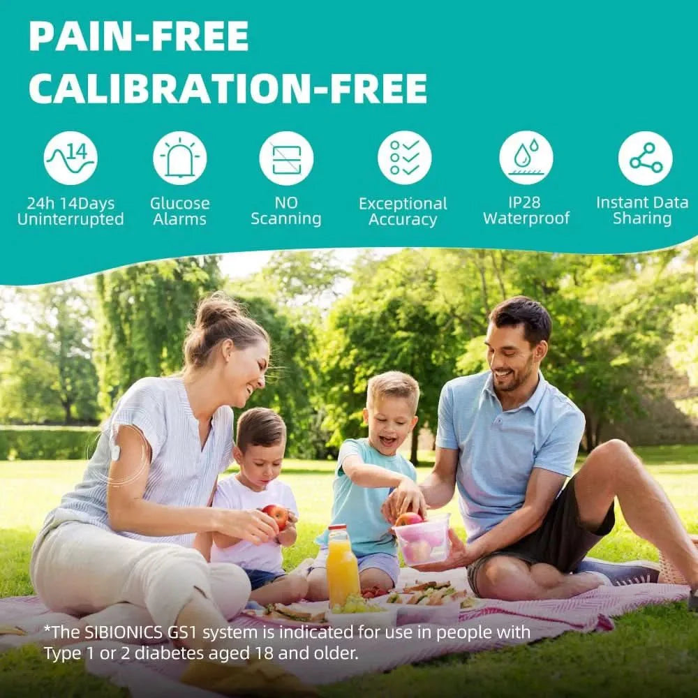 SIBIONICS GS1 Continuous Glucose Monitoring (CGM) System