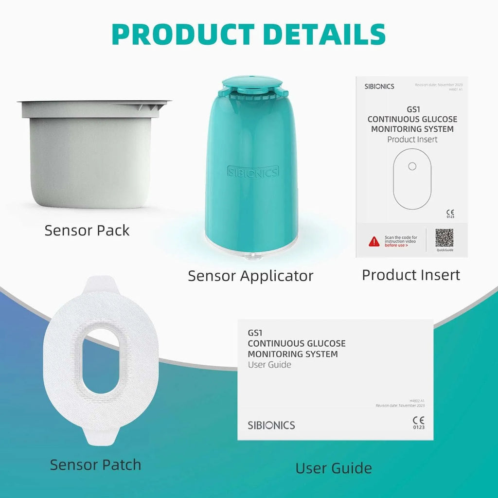 SIBIONICS GS1 Continuous Glucose Monitoring (CGM) System